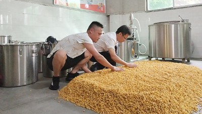 是誰給他這個膽，三伏天還敢用烤酒設備做顆粒固態(tài)玉米酒？