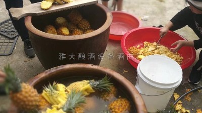 用果酒釀酒設(shè)備做菠蘿酒，簡(jiǎn)單易學(xué)，只需簡(jiǎn)單幾步。